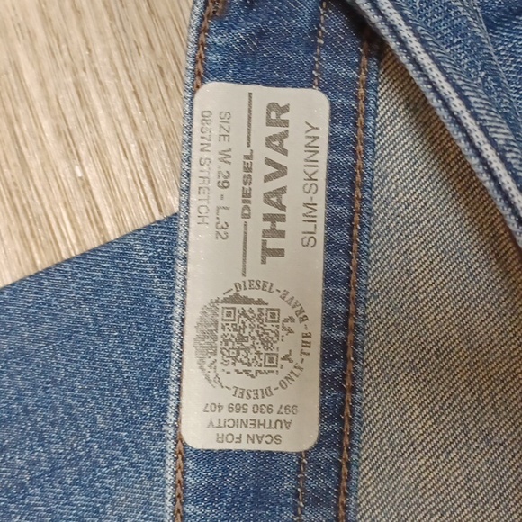 Diesel Jeans Thavar Slim-Skinny Mens - Picture 3 of 6